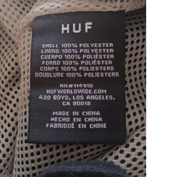Huf Swim Trunks Yellow Black Mens Medium - Picture 4 of 4